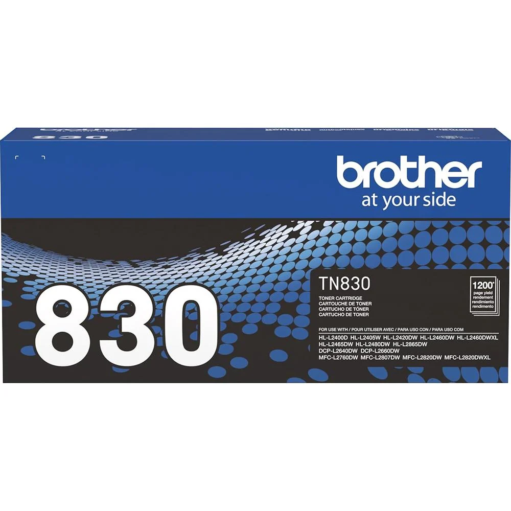 Brother Genuine TN830 Standard Yield Black Toner Cartridge w/ Print Like a Pro Bundle - Image 2
