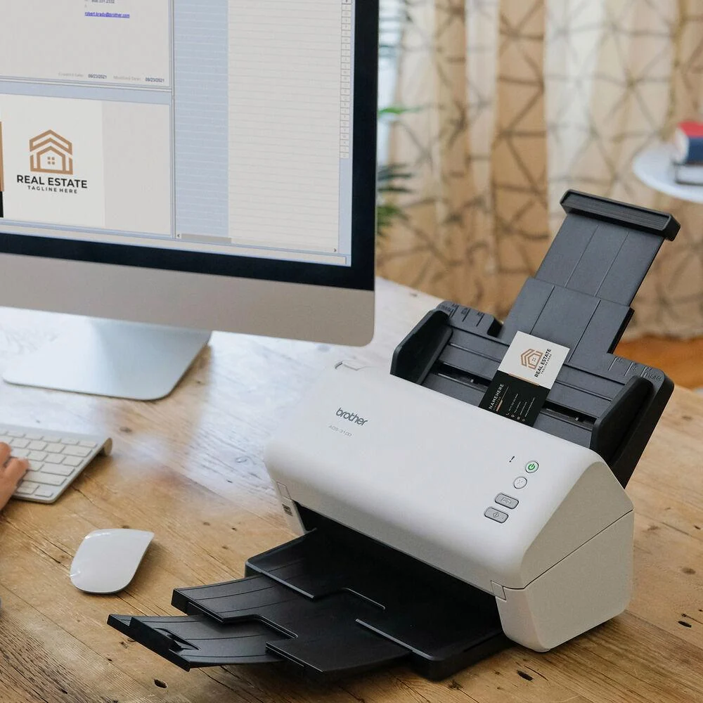 Brother High-Speed Desktop Scanner in White - ADS3100 - Image 6