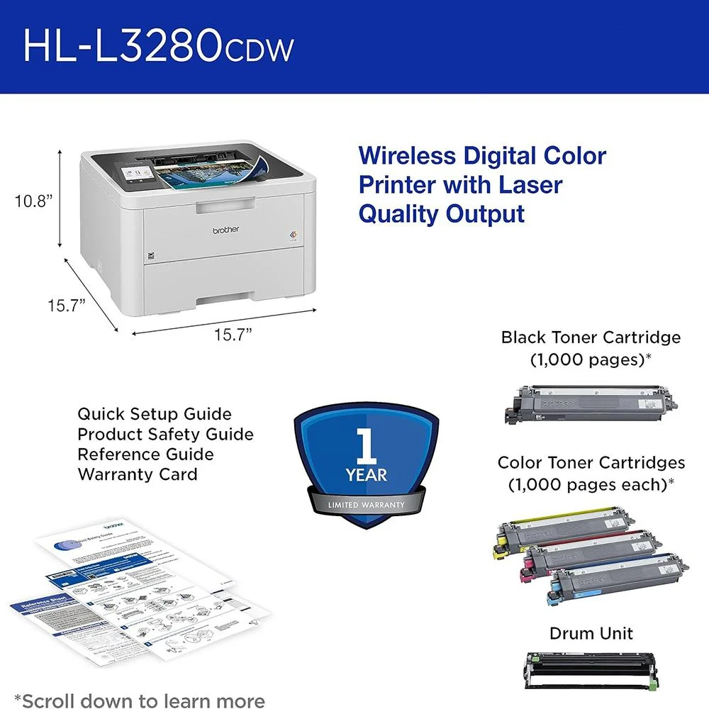 Brother HLL3280CDW Laser Printer - Image 7