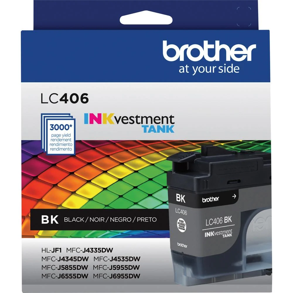 Brother INKvestment LC406BK Standard-yield Ink cartridges Black 2 Pack - Image 3