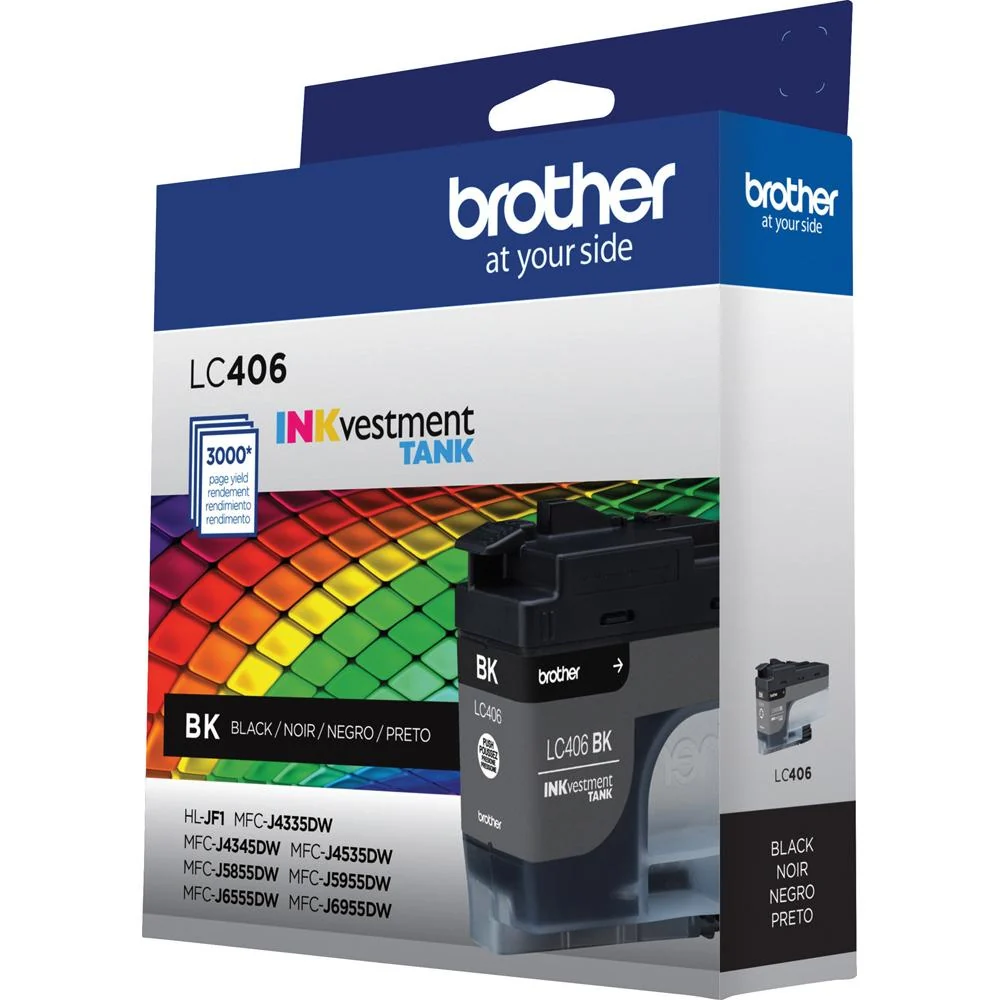 Brother INKvestment LC406BK Standard-yield Ink cartridges Black 2 Pack - Image 7