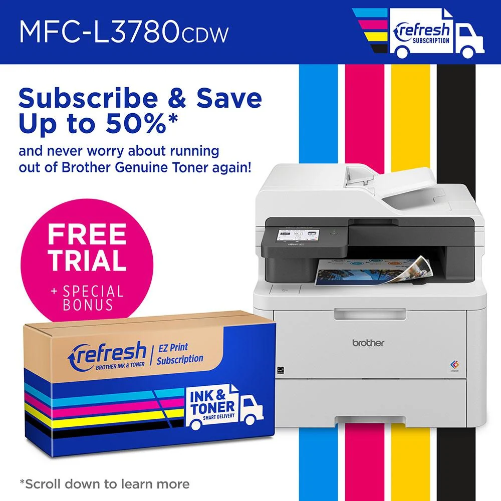 Brother MFCL3780CDW Digital Color All-in-One Laser Printer + 26 Months Protection Bundle - Image 9