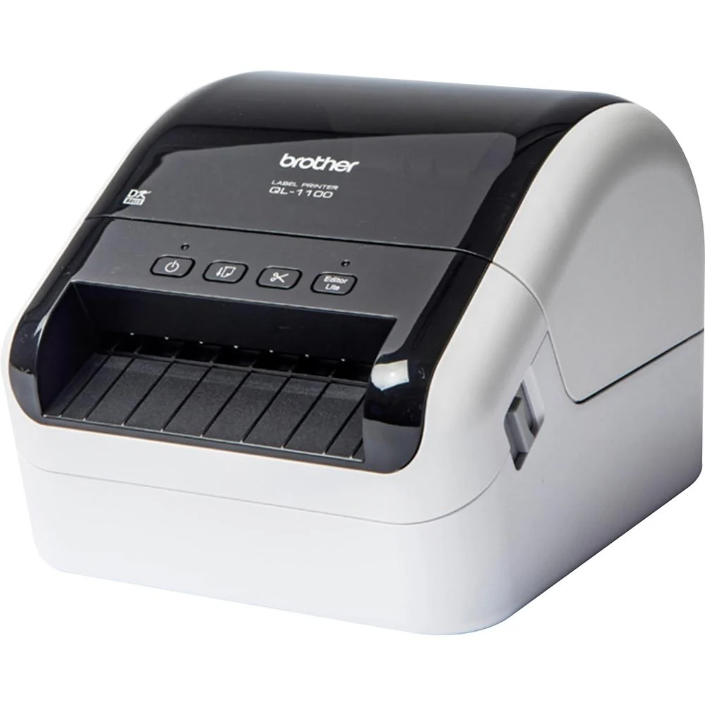 Brother QL-1100 Wide Format Monochrome Label Printer w/ Deco Essentials Guide Bundle - Image 4
