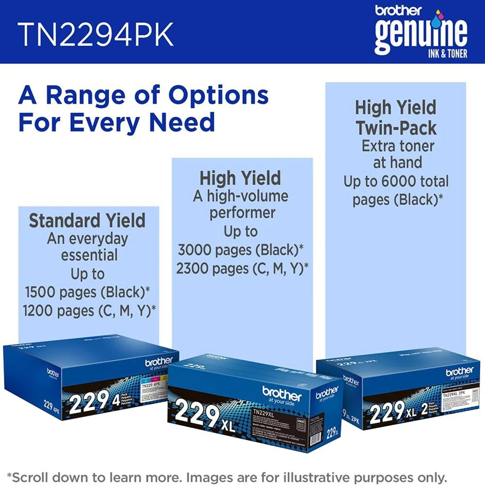 Brother Standard-Yield Toner 4 Pack C/M/Y/BK 2 Pack - Image 7