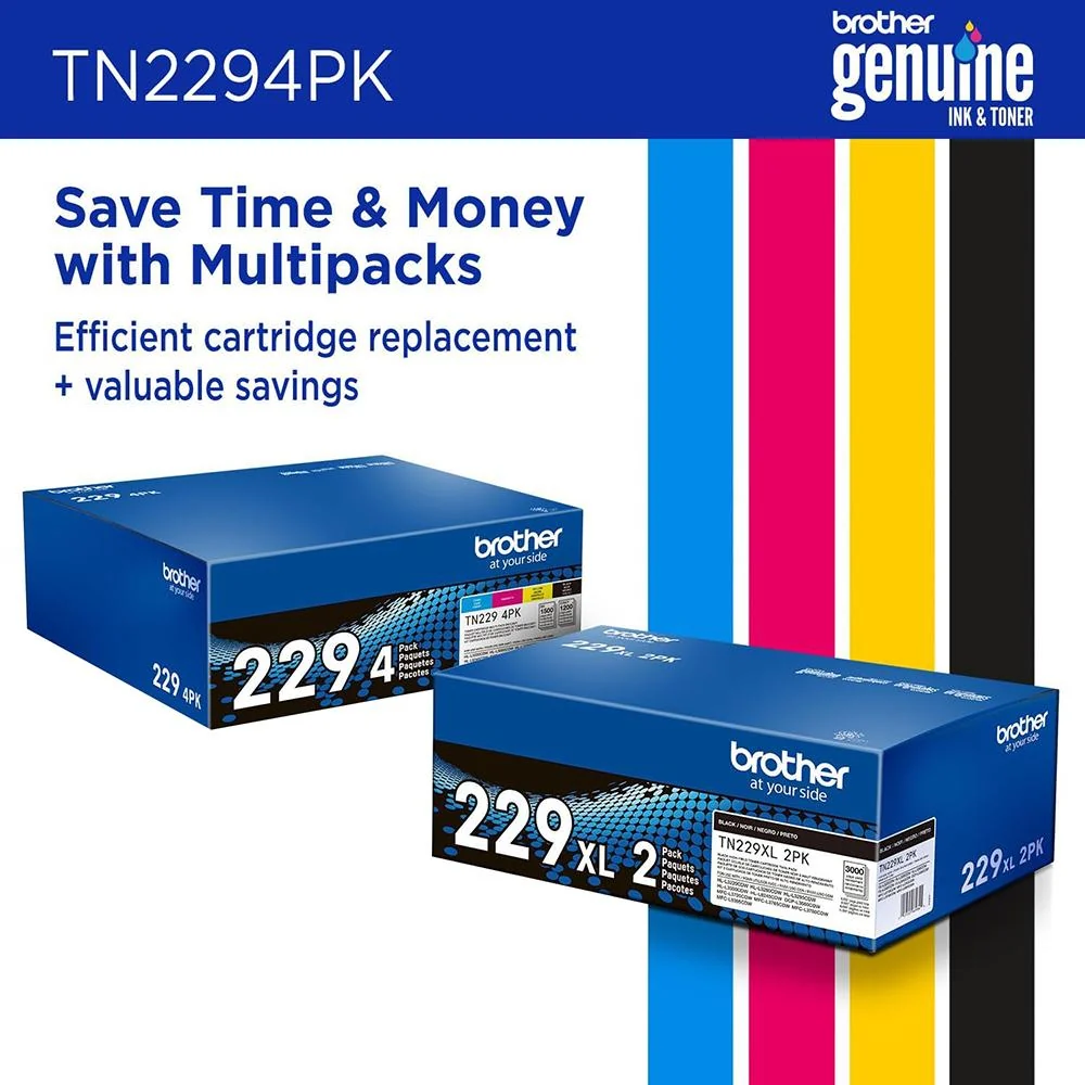 Brother Standard-Yield Toner 4 Pack C/M/Y/BK 2 Pack - Image 8