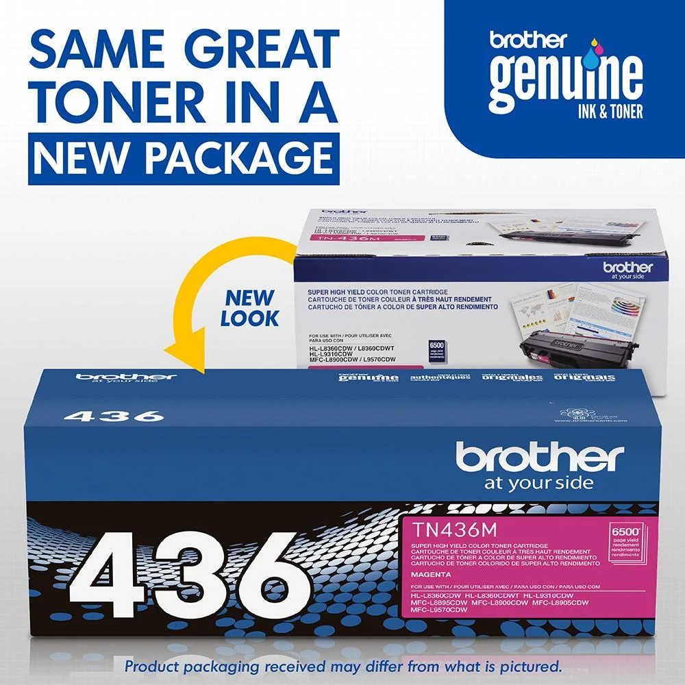 Brother TN436M Super High-yield Toner Cartridge Magenta 2 Pack - Image 7