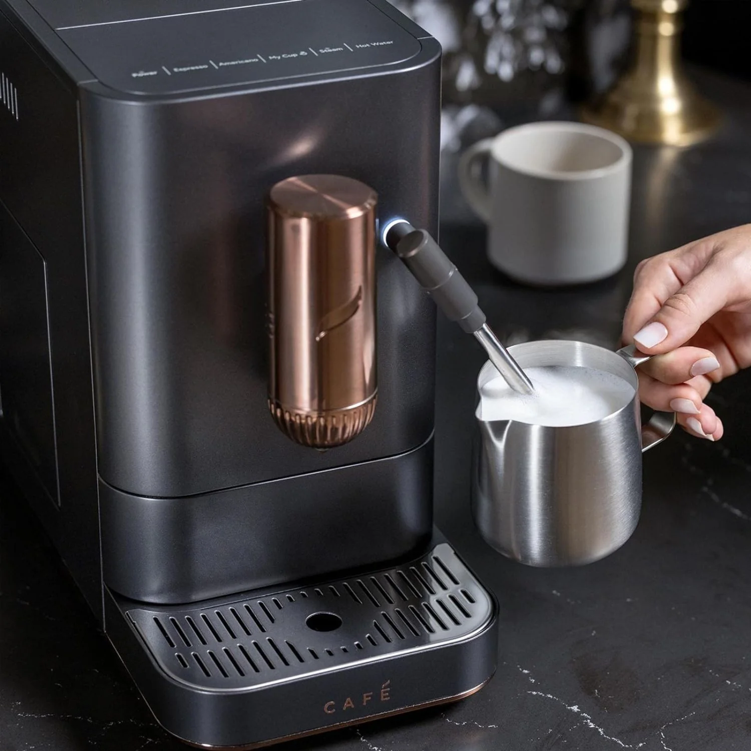 Cafe Affetto Automatic Espresso Machine Bundle with Coffee Caddy + Extended Warranty - Image 7