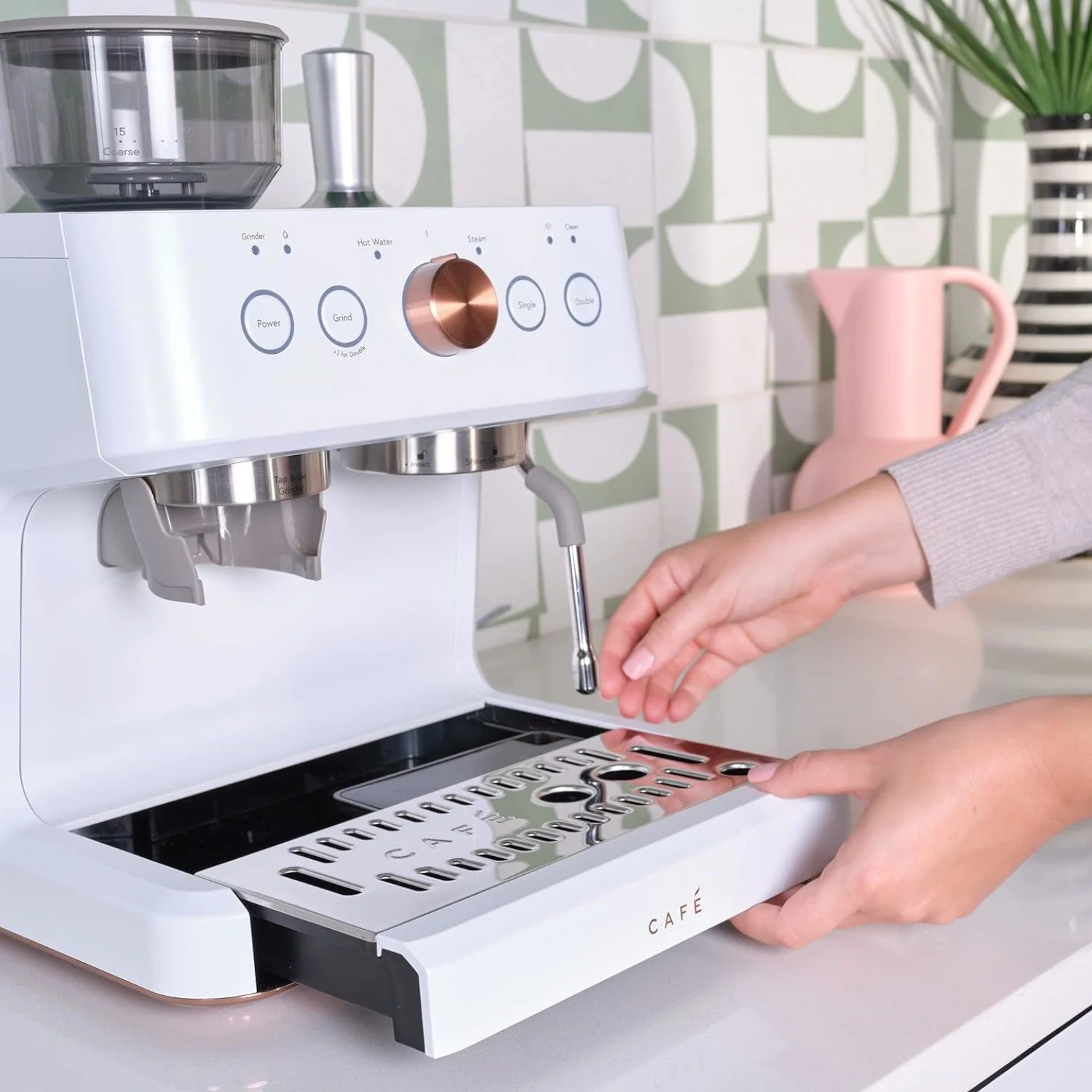 Cafe Bellissimo Semi Automatic Espresso Machine, (Factory Refurbished) - Image 4