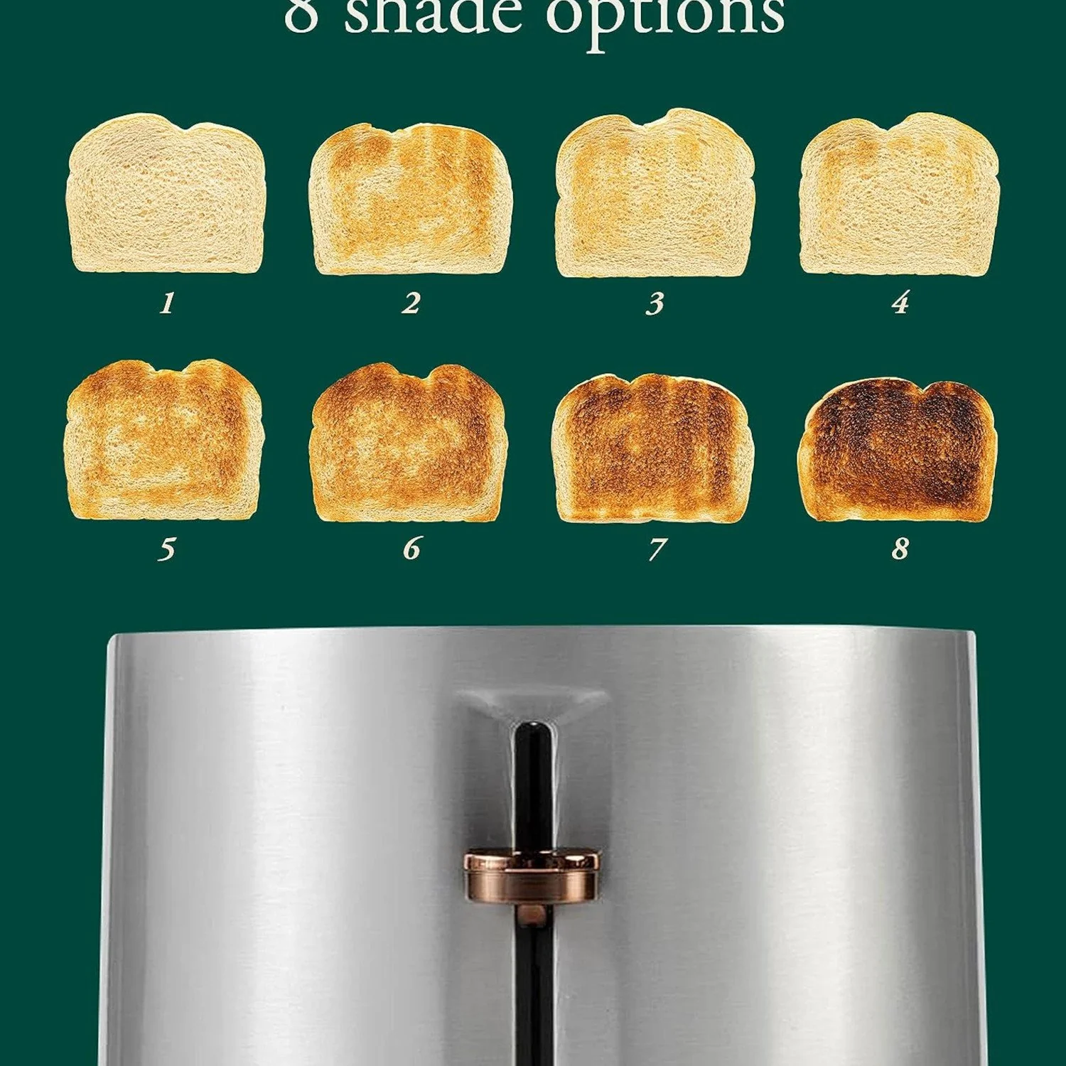 Cafe Express Finish 2-Slice Toaster, Stainless Steel - (Refurbished) - Image 8