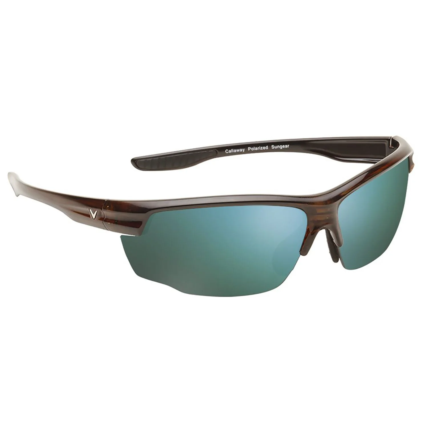 Callaway Sungear Kite Polarized Golf Sunglasses, Tortoise and Gray/Green Mirror