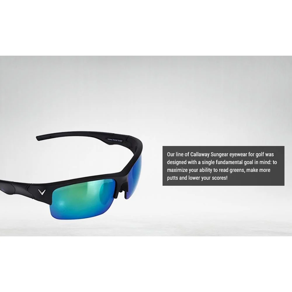 Callaway Vulcan Polarized Golf Sunglasses, Matte Black/Graphite - Image 4