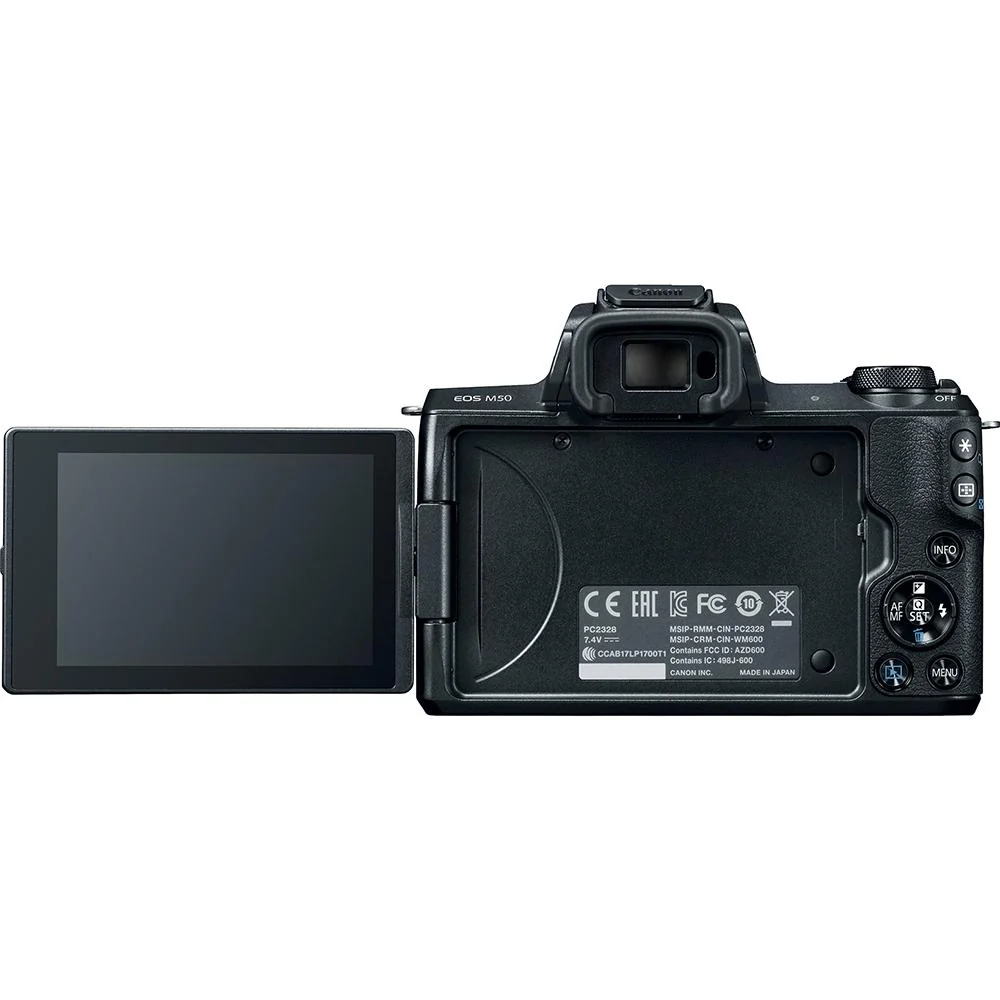 Canon EOS M50 Mirrorless Digital Camera (Body Only, Black) - Open Box - Image 4