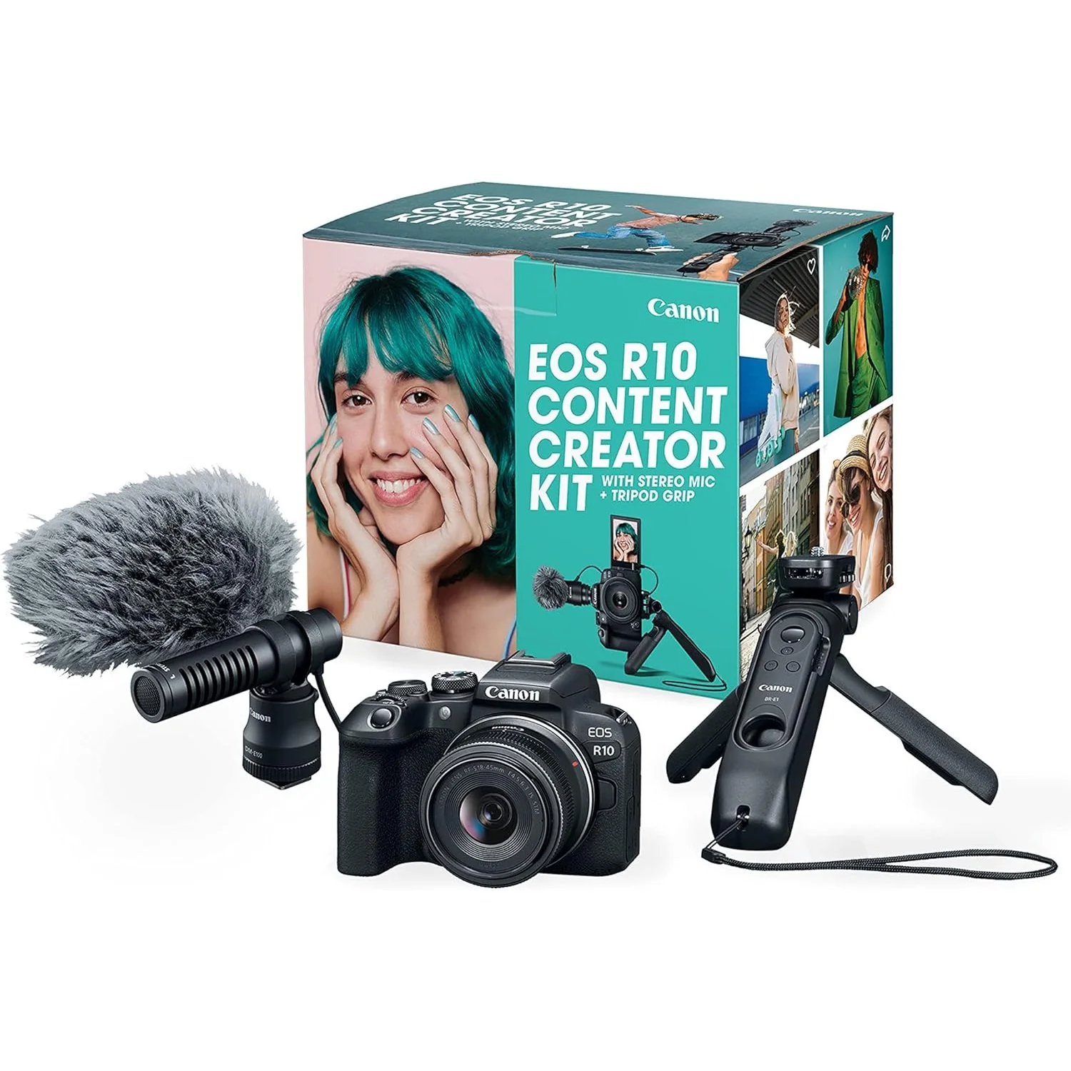 Canon EOS R10 Mirrorless Camera Content Creator Kit + 18-45mm IS STM Lens + Mic Bundle - Image 5