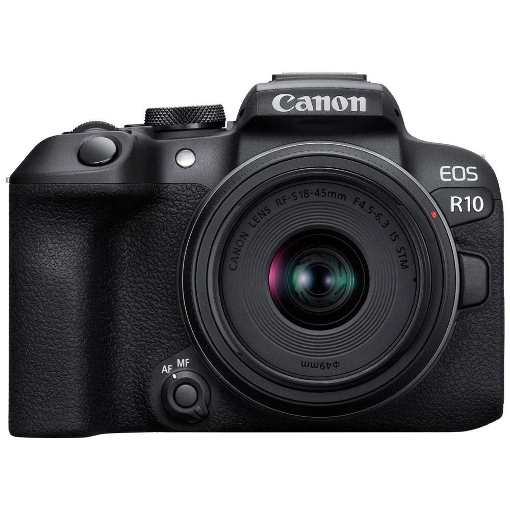 Canon EOS R10 Mirrorless Camera w/ RF-S 18-45MM Lens + 2x 64GB Card + Card Reader - Image 2