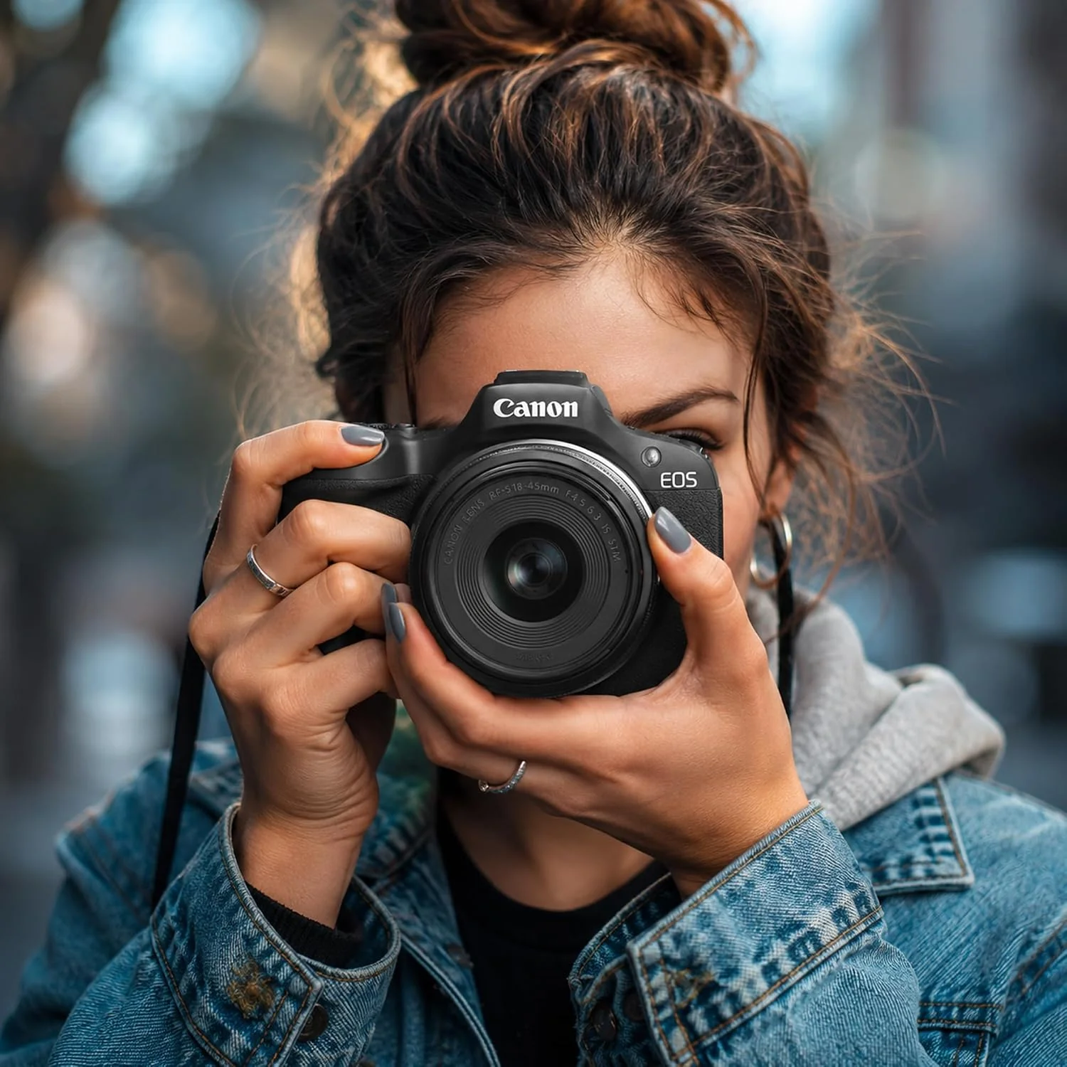 Canon EOS R100 Mirrorless Camera + 18-45mm F4.5-6.3 IS STM Lens Kit Premier Bundle - Image 2
