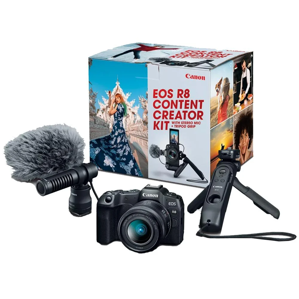 Canon EOS R8 Camera Content Creator Kit + 1TB Portable SSD + 2x 64GB Card + Reader - Image 2