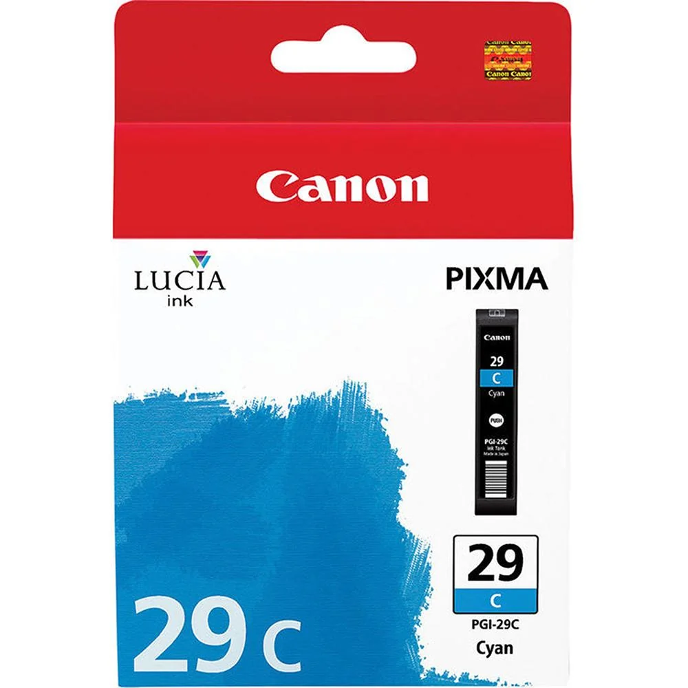 Canon PGI-29 CYAN - LUCIA Series Cyan Ink Cartridge for Canon PIXMA PRO-1 Printer - Image 2