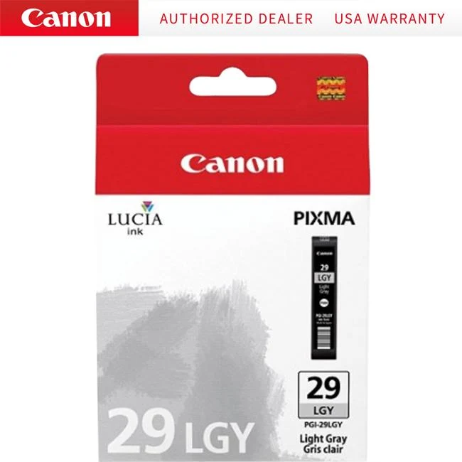 Canon PGI-29 LGY - LUCIA Series Light Gray Ink Cartridge for Canon PIXMA PRO-1 Printer - Image 3