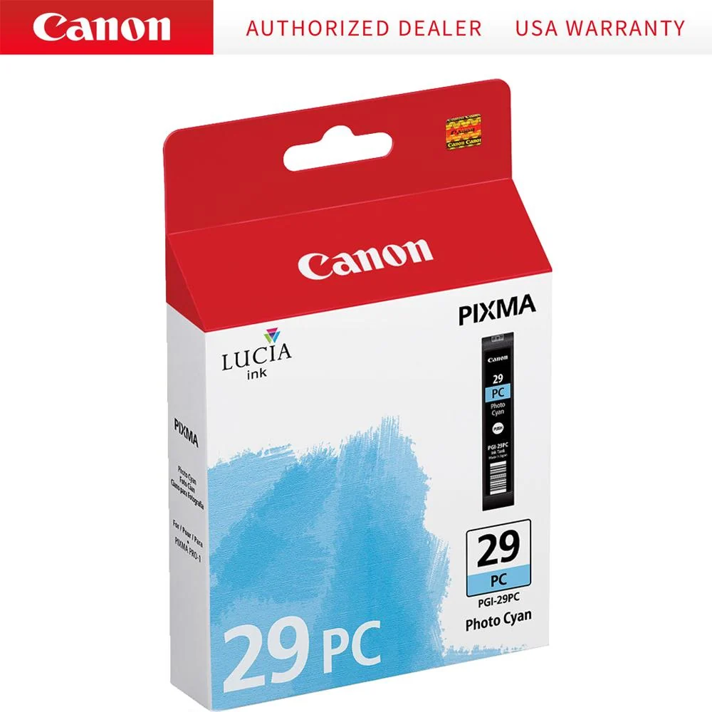 Canon PGI-29 PC - LUCIA Series Photo Cyan Ink Cartridge for Canon PIXMA PRO-1 Printer - Image 4