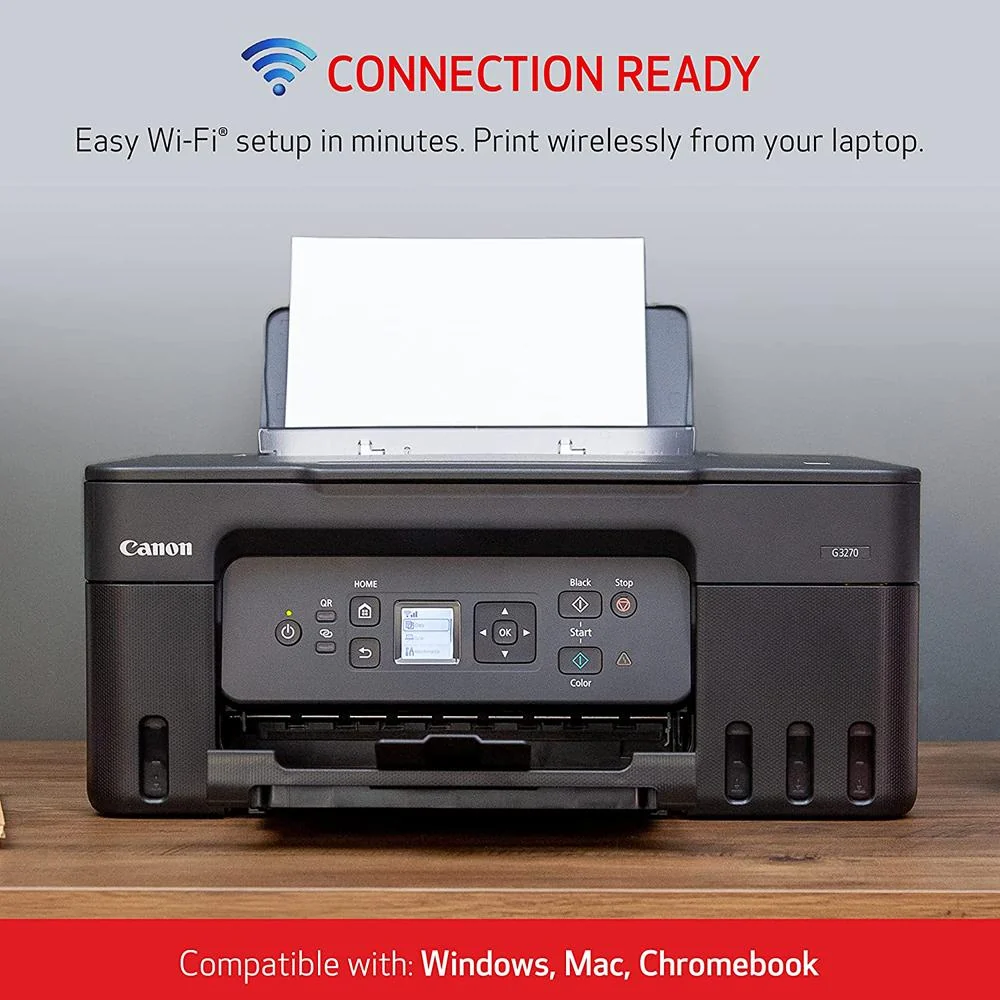 Canon PIXMA G3270 Wireless MegaTank All-in-One Printer with Essentials and Cable - Image 9