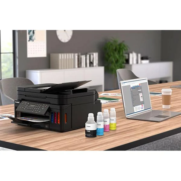 Canon PIXMA G7020 All-In-1 MegaTank Wireless Printer Copy Scan Fax Photo Office Bundle - Image 4