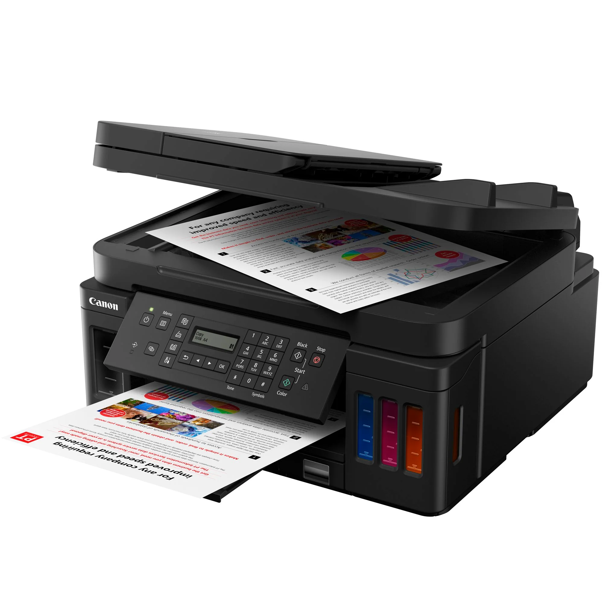 Canon PIXMA G7020 All-In-1 MegaTank Wireless Printer Copy Scan Fax Photo Office Bundle - Image 7