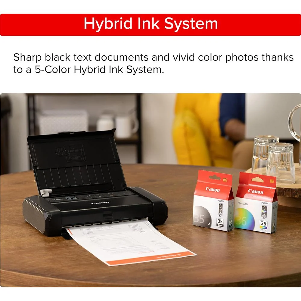 Canon PIXMA TR160 Portable Wired/Wireless Inkjet Printer - Color - Image 10