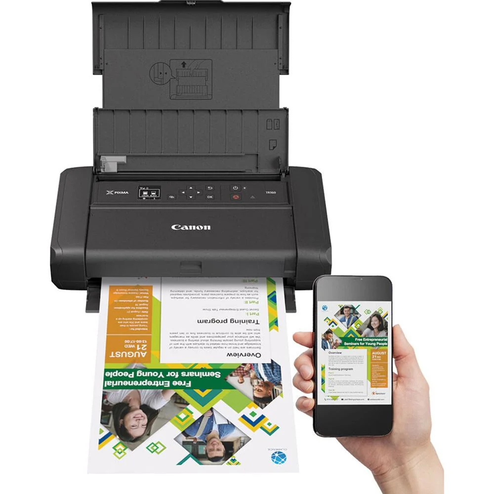 Canon PIXMA TR160 Portable Wired/Wireless Inkjet Printer - Color - Image 3
