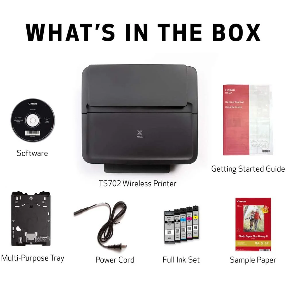Canon PIXMA TS702a Wireless Office Printer Works with Alexa, Mobile, AirPrint 3109C022 - Image 3
