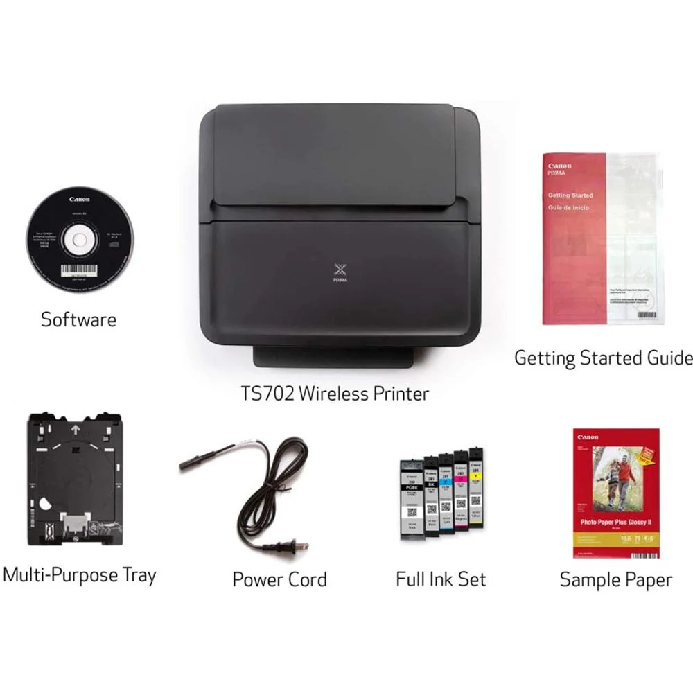 Canon PIXMA TS702a Wireless Office Printer Works with Alexa, Mobile Open Box - Image 8