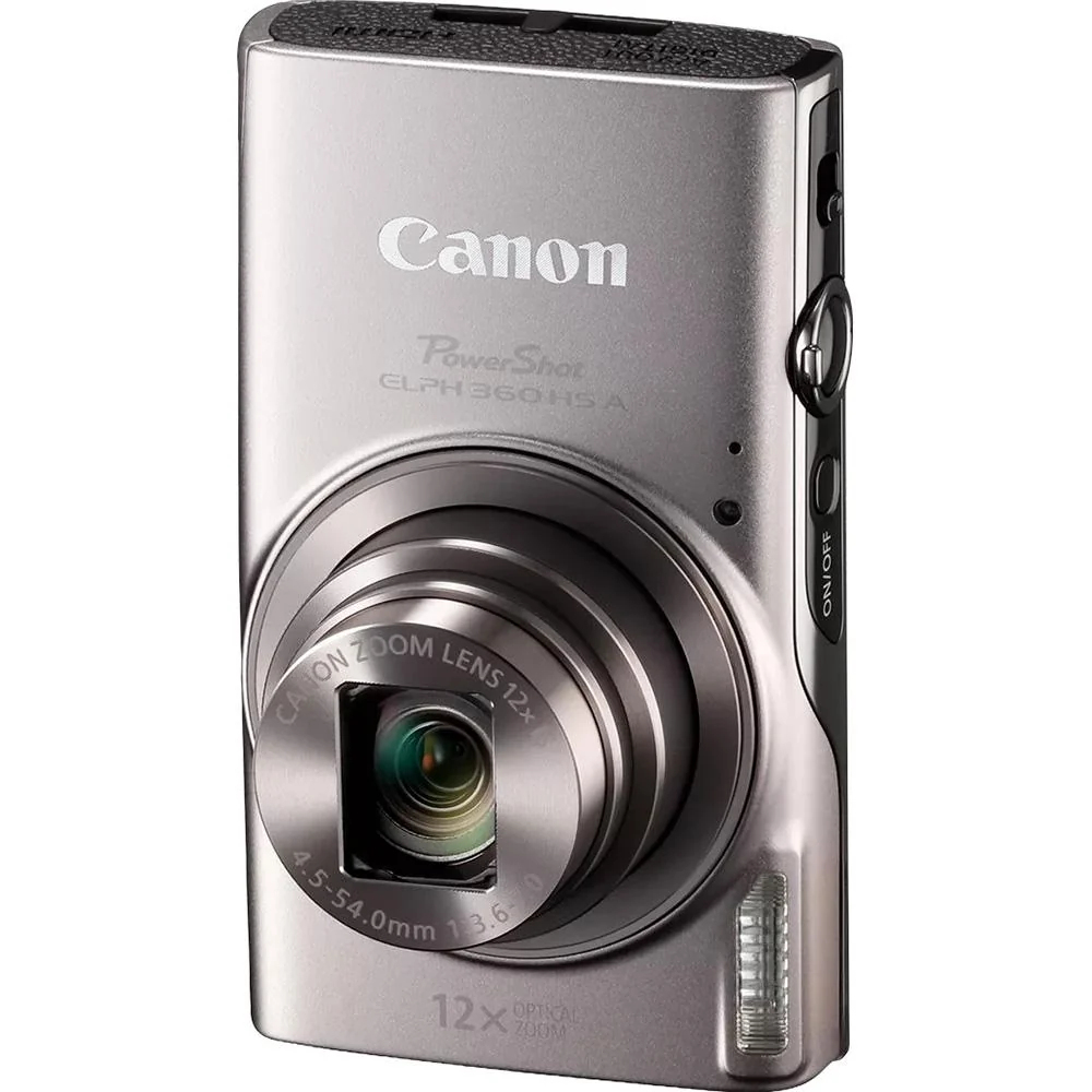 Canon PowerShot ELPH 360 HS A (Silver), 20.2MP CMOS, 12x Zoom, OIS, 1080p FHD - Image 12