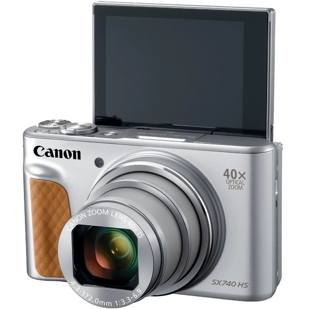 Canon PowerShot SX740 HS 20.3MP 40x Optical Zoom with 4K Video Recording (Silver) - Image 4