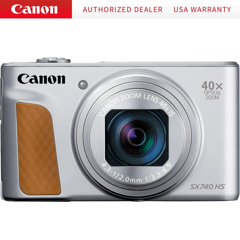 Canon PowerShot SX740 HS 20.3MP 40x Optical Zoom with 4K Video Recording (Silver) - Image 9