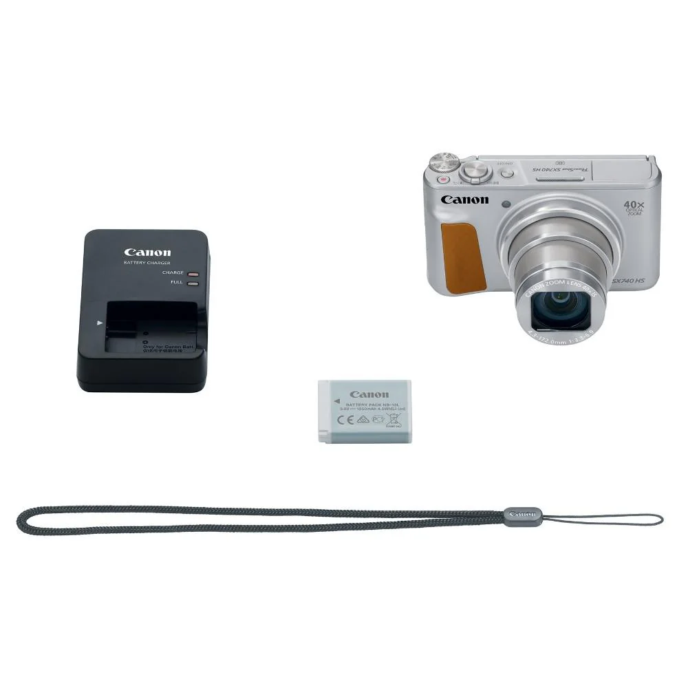 Canon PowerShot SX740 HS 20.3MP 4K Camera (Silver) w/ 64GB Card + Camera Case - Image 9
