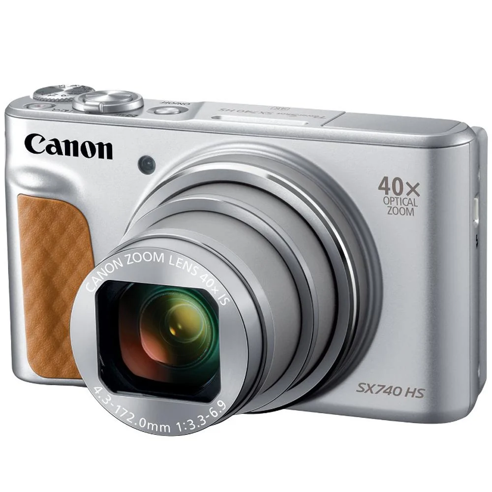 Canon PowerShot SX740 HS Digital Camera (Silver) + 32GB Deluxe Accessory Bundle - Image 3