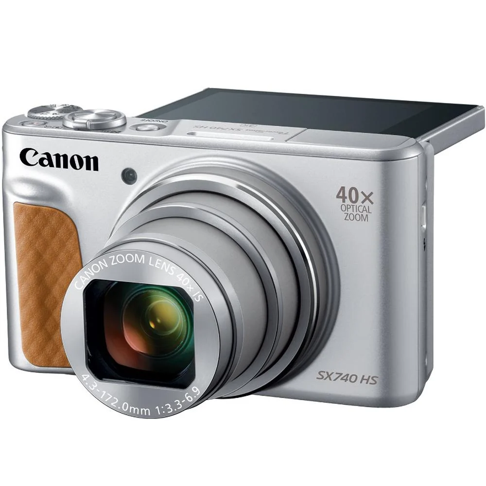 Canon PowerShot SX740 HS Digital Camera (Silver) + 32GB Deluxe Accessory Bundle - Image 8