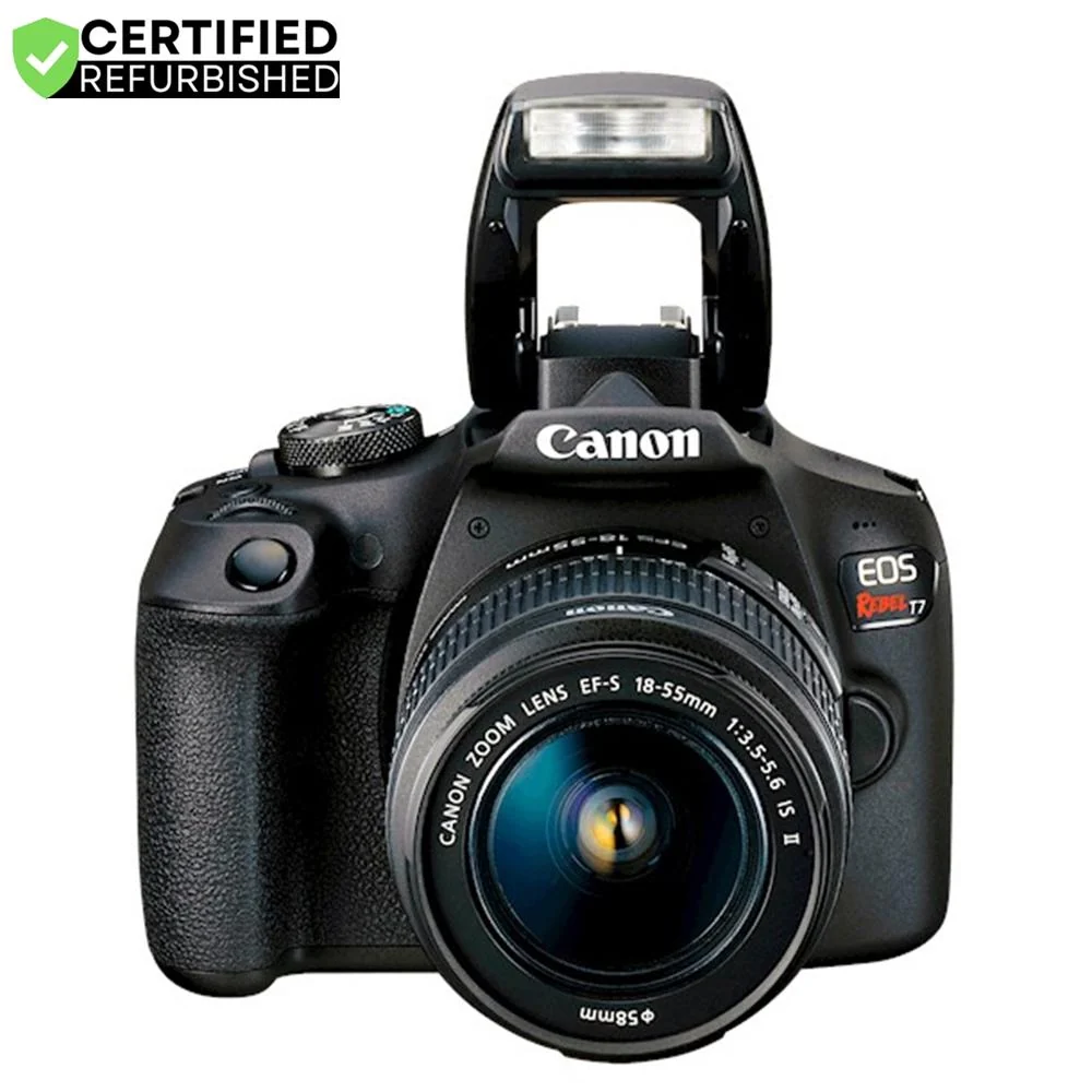 Canon T7 EOS Rebel DSLR Camera EF-S 18-55mm f/3.5-5.6 IS II Lens Renewed 16GBx2 Bundle - Image 4