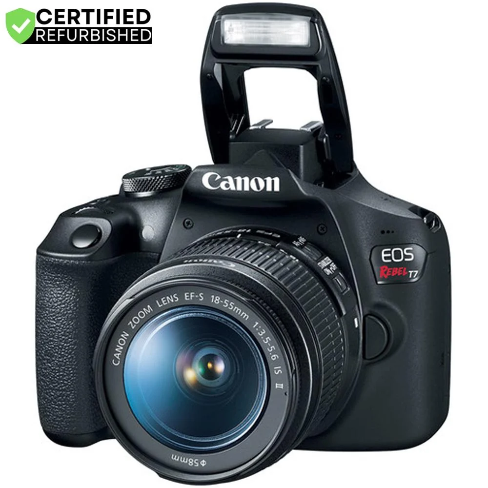 Canon T7 EOS Rebel DSLR Camera EF-S 18-55mm IS II + 500mm Telephoto Lens (Renewed) Kit - Image 4