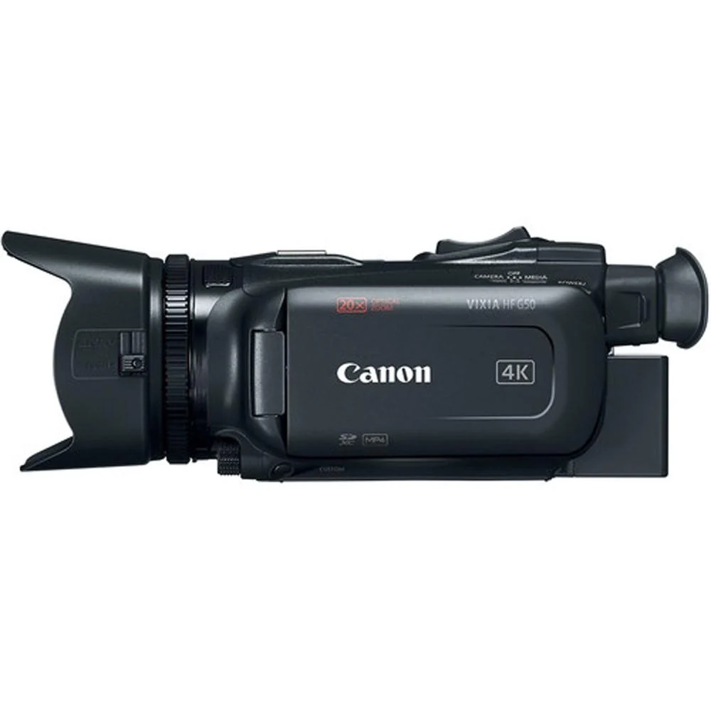 Canon VIXIA HF G50 4K UHD 4K Camcorder (Black) with 64GB Memory Card Deluxe Bundle - Image 3