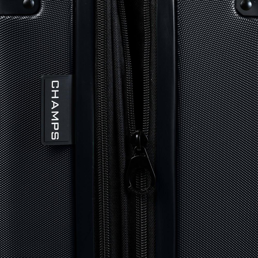 Champs Earth Collection 3-piece Hardside Luggage Set in Black - S1034-BLACK - Image 12
