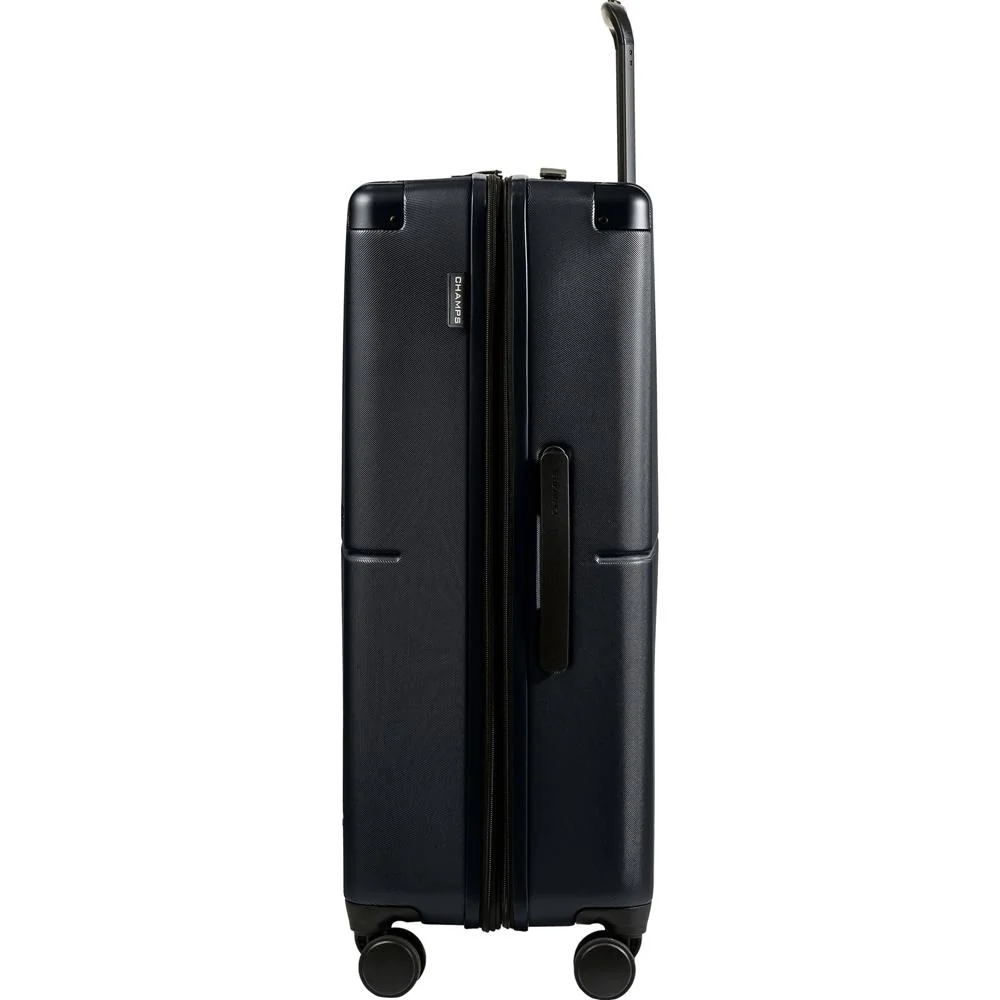 Champs Earth Collection 3-piece Hardside Luggage Set in Black - S1034-BLACK - Image 7