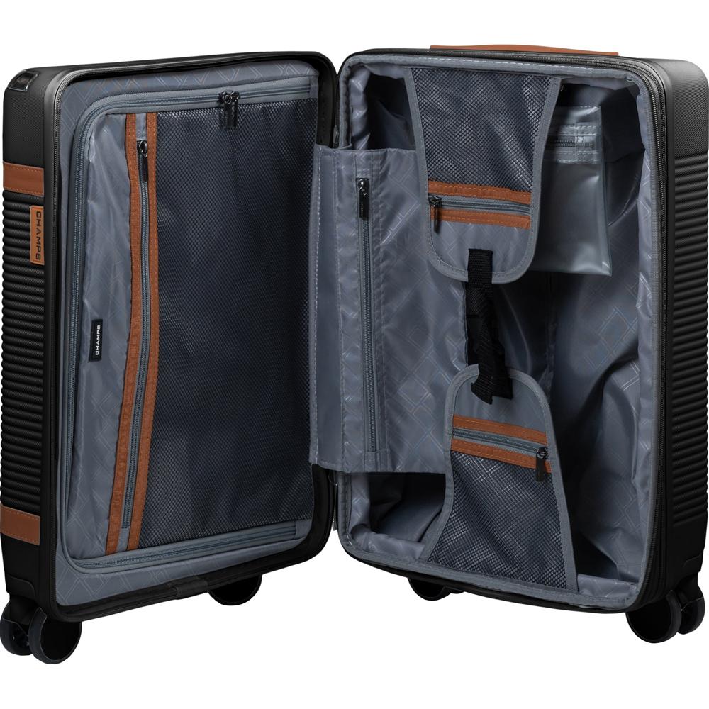 Champs Vintage III 3-Piece Luggage Set in Black - S1033-BLACK - Image 3