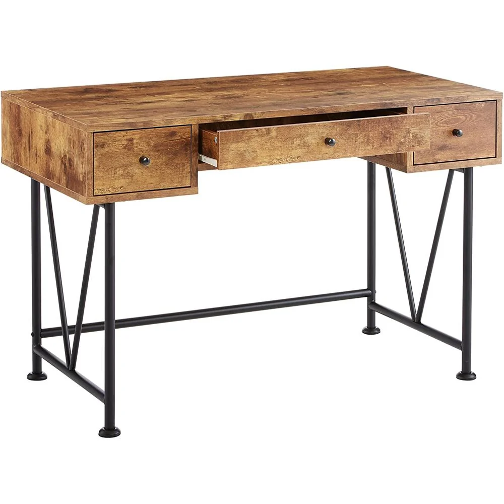 Coaster Furniture Analiese 3-Drawer Writing Desk Antique with 1 Year Warranty - Image 4