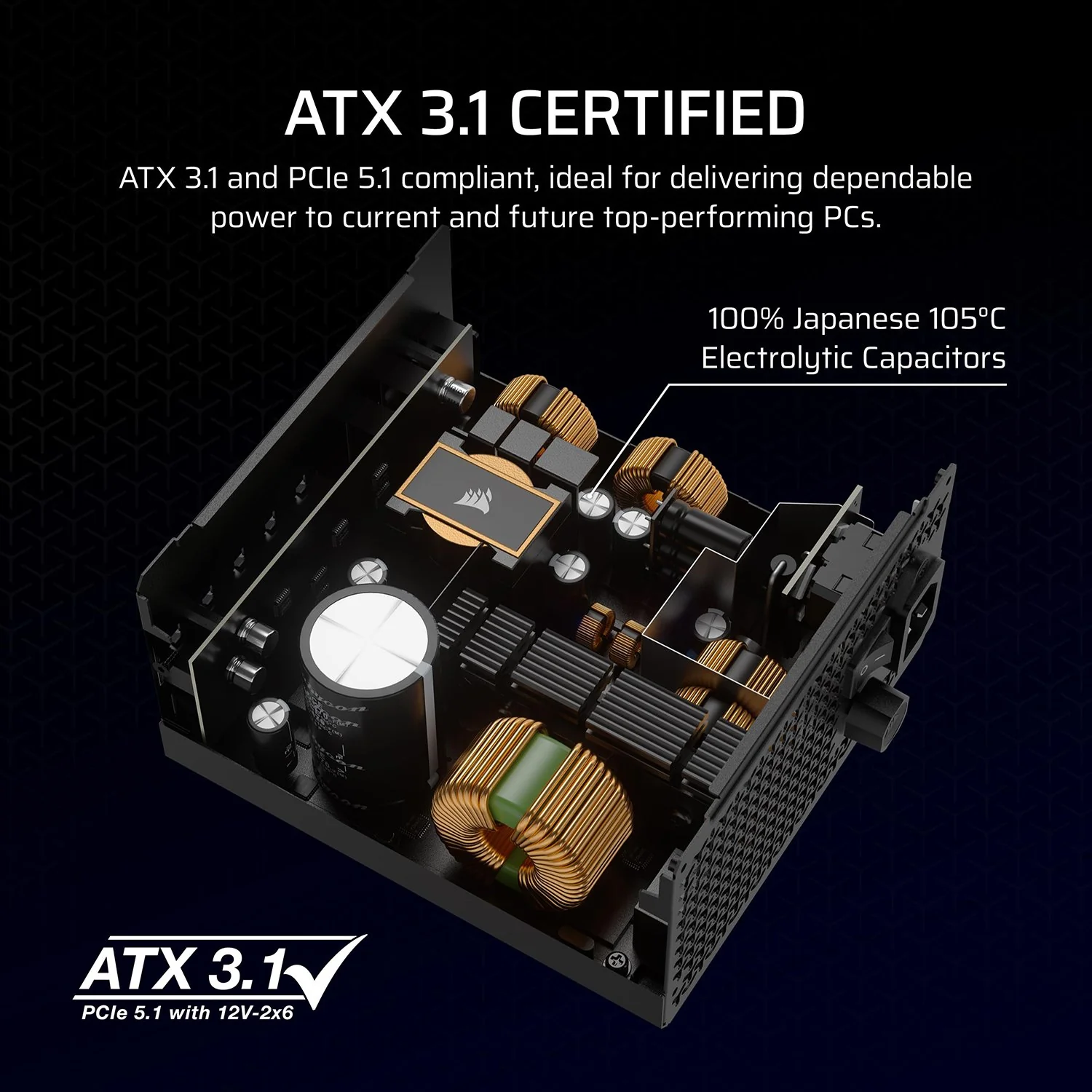 Corsair RM1000x Fully Modular Low-Noise ATX Power Supply Refurbished - Image 4