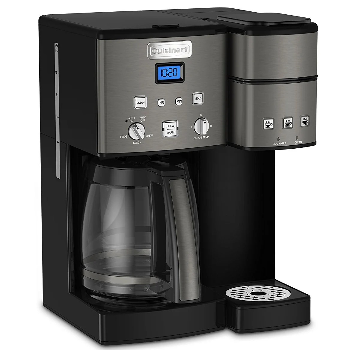 Cuisinart 12 Cup Coffeemaker and Single Serve Brewer w/ 3 Year Warranty - Black (SS-15BKS)