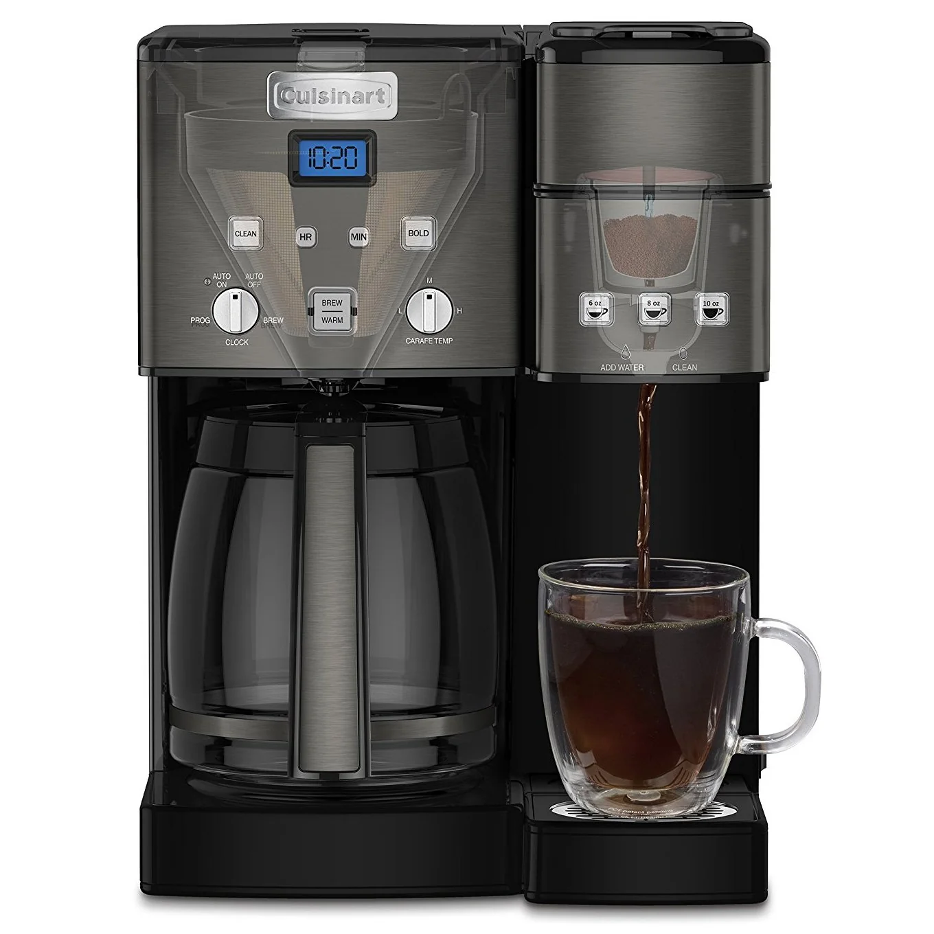 Cuisinart 12 Cup Coffeemaker and Single Serve Brewer w/ 3 Year Warranty - Black (SS-15BKS) - Image 3