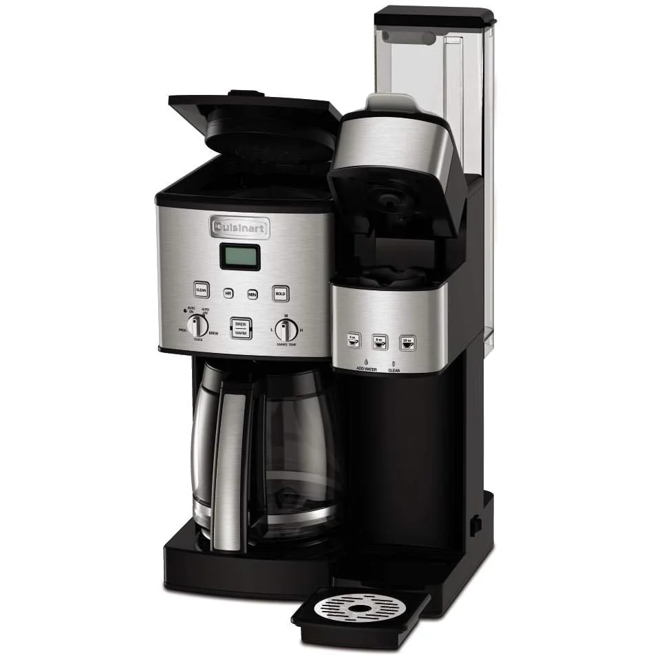 Cuisinart 12 Cup Coffeemaker & Single Serve Brewer w 3 Year Warranty-Stainless Steel SS-15 - Image 2