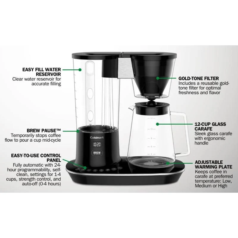 Cuisinart 12-Cup Programmable Coffeemaker, DCC-4000P1, Try New Iced Coffee Blends - Image 4