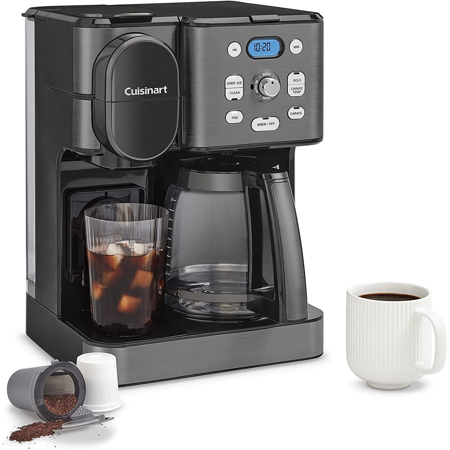 Cuisinart 2-IN-1 Center Combo Brewer Coffee Maker, Black Stainless - Image 3