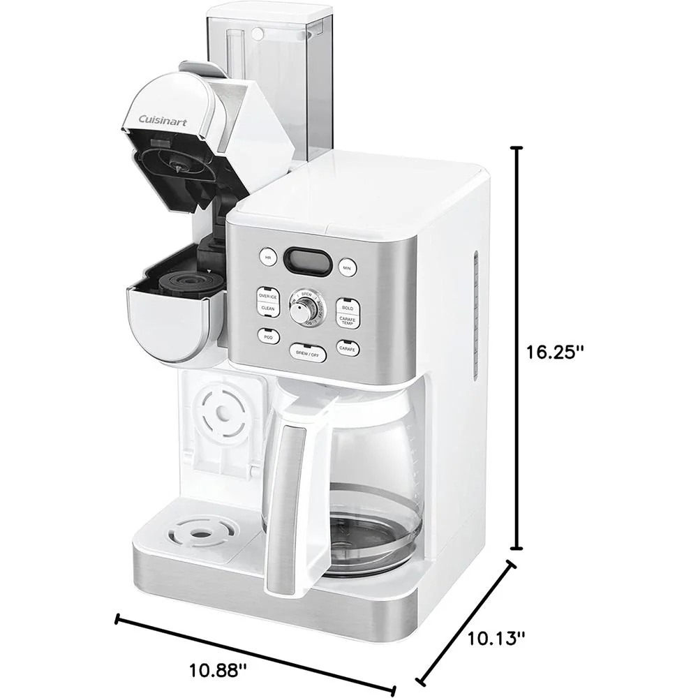 Cuisinart 2-IN-1 Center Combo Brewer Coffee Maker, White - Open Box - Image 7